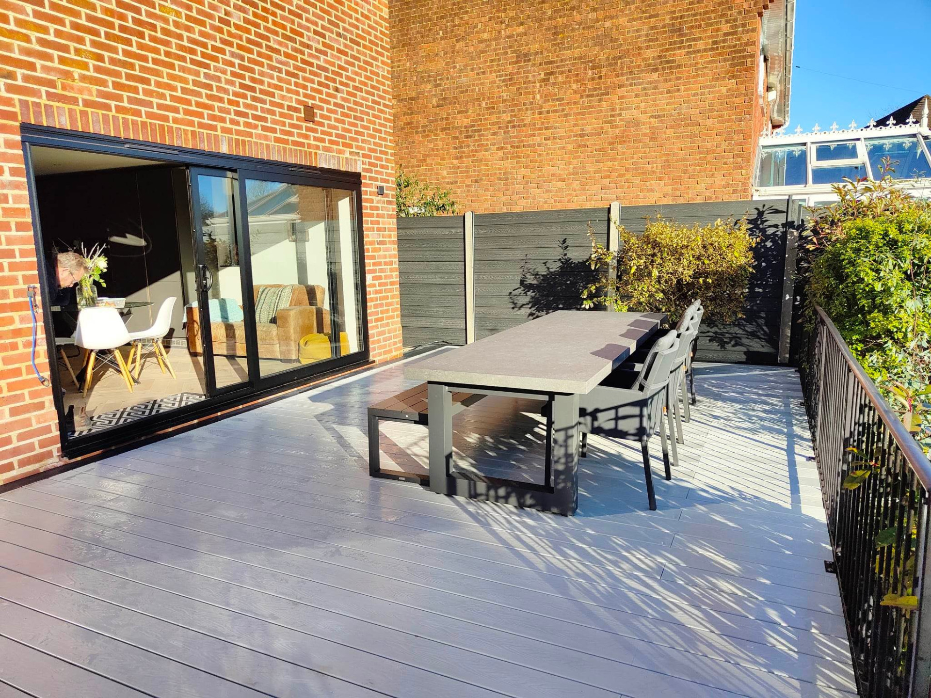 Composite decking maintenance free