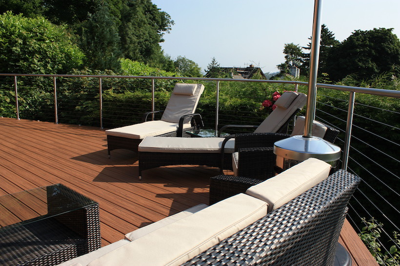 Ensure your decked area is in the sun